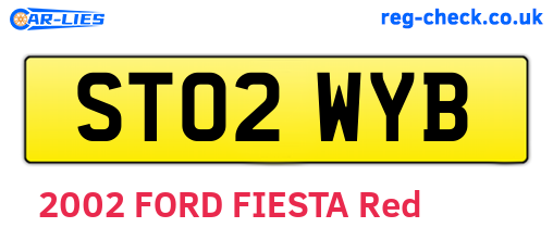ST02WYB are the vehicle registration plates.