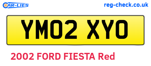 YM02XYO are the vehicle registration plates.