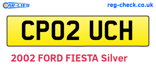 CP02UCH are the vehicle registration plates.