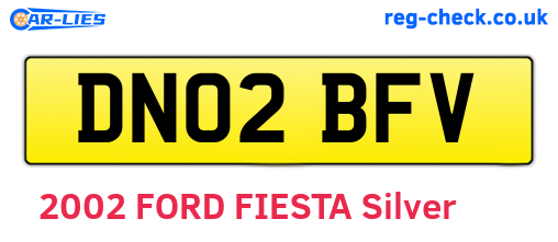 DN02BFV are the vehicle registration plates.
