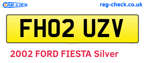 FH02UZV are the vehicle registration plates.