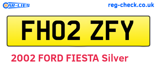 FH02ZFY are the vehicle registration plates.
