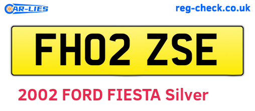 FH02ZSE are the vehicle registration plates.