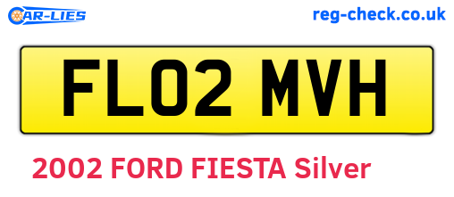 FL02MVH are the vehicle registration plates.