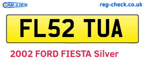 FL52TUA are the vehicle registration plates.