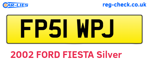 FP51WPJ are the vehicle registration plates.
