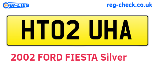 HT02UHA are the vehicle registration plates.