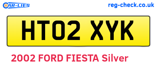 HT02XYK are the vehicle registration plates.