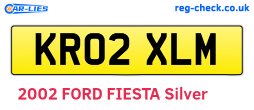 KR02XLM are the vehicle registration plates.