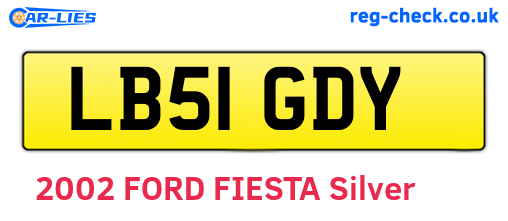 LB51GDY are the vehicle registration plates.