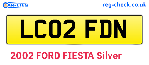 LC02FDN are the vehicle registration plates.