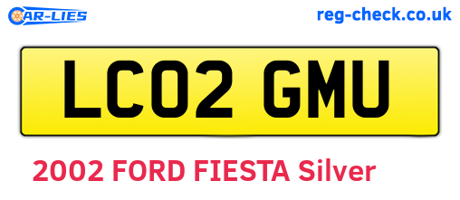 LC02GMU are the vehicle registration plates.