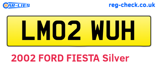 LM02WUH are the vehicle registration plates.