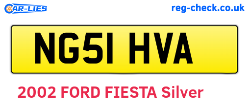 NG51HVA are the vehicle registration plates.