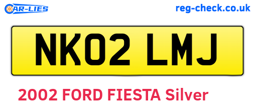 NK02LMJ are the vehicle registration plates.