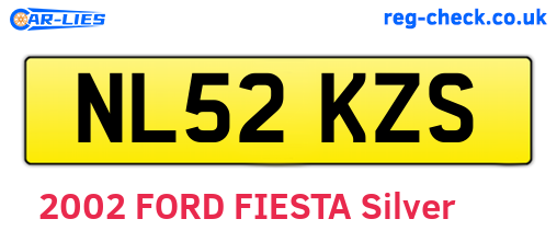 NL52KZS are the vehicle registration plates.