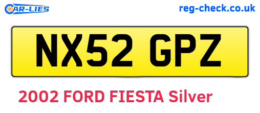 NX52GPZ are the vehicle registration plates.