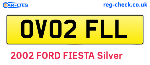 OV02FLL are the vehicle registration plates.