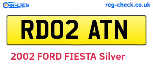 RD02ATN are the vehicle registration plates.