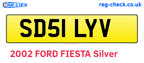 SD51LYV are the vehicle registration plates.
