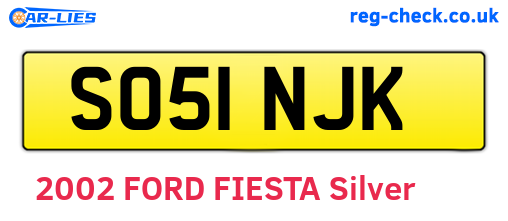 SO51NJK are the vehicle registration plates.