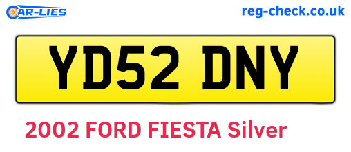 YD52DNY are the vehicle registration plates.