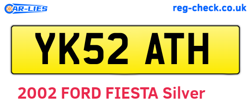 YK52ATH are the vehicle registration plates.