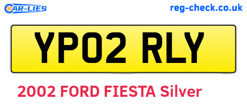 YP02RLY are the vehicle registration plates.