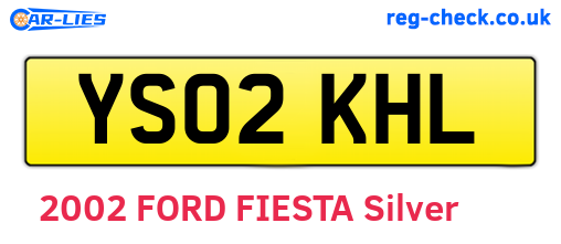 YS02KHL are the vehicle registration plates.