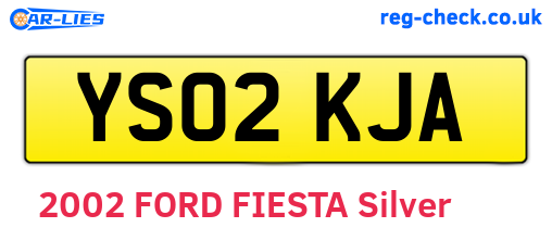 YS02KJA are the vehicle registration plates.