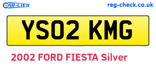 YS02KMG are the vehicle registration plates.