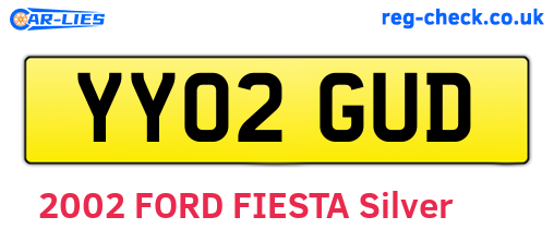 YY02GUD are the vehicle registration plates.