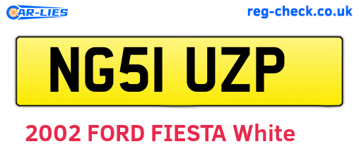 NG51UZP are the vehicle registration plates.
