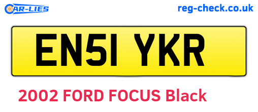 EN51YKR are the vehicle registration plates.