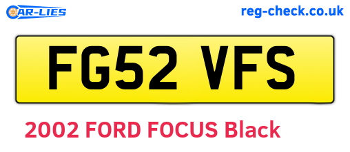 FG52VFS are the vehicle registration plates.