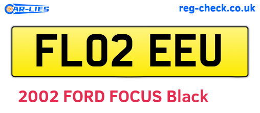 FL02EEU are the vehicle registration plates.