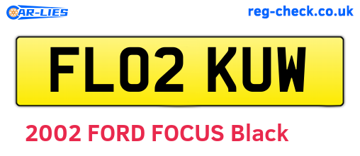 FL02KUW are the vehicle registration plates.