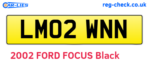 LM02WNN are the vehicle registration plates.