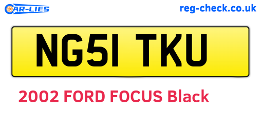 NG51TKU are the vehicle registration plates.