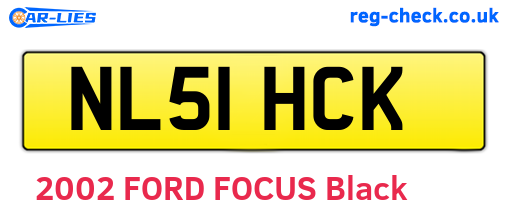 NL51HCK are the vehicle registration plates.