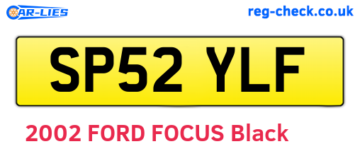 SP52YLF are the vehicle registration plates.