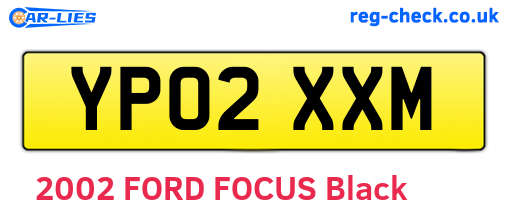YP02XXM are the vehicle registration plates.