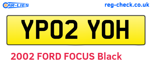 YP02YOH are the vehicle registration plates.