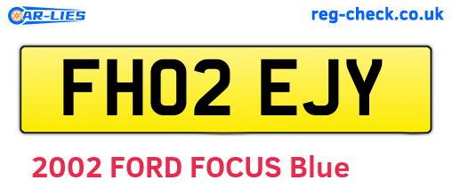 FH02EJY are the vehicle registration plates.