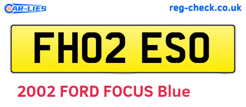 FH02ESO are the vehicle registration plates.