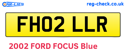 FH02LLR are the vehicle registration plates.