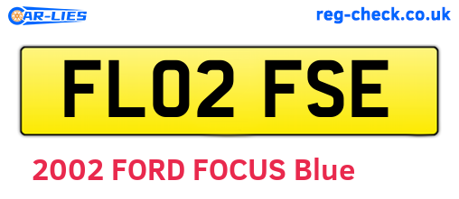 FL02FSE are the vehicle registration plates.