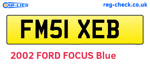 FM51XEB are the vehicle registration plates.