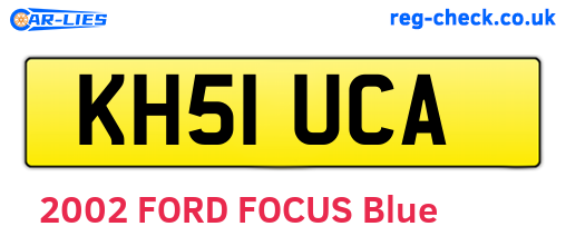 KH51UCA are the vehicle registration plates.