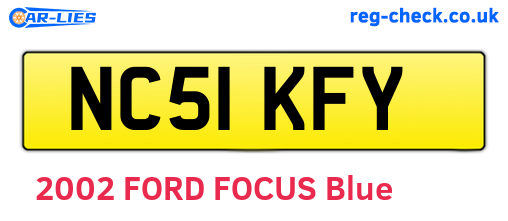 NC51KFY are the vehicle registration plates.